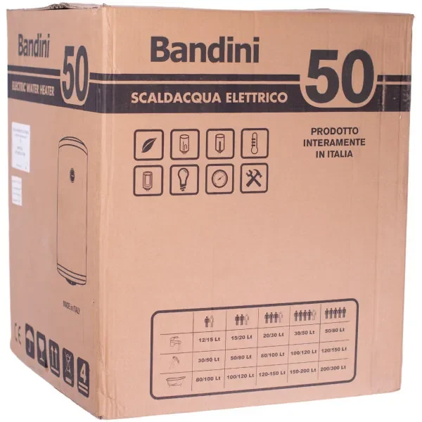 Водонагрівач Bandini Water Heaters SE 50 (50 л, Мокрий ТЕН)